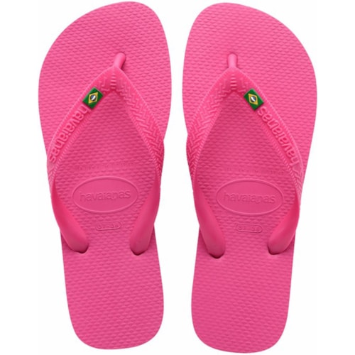 Chinelo Havaianas Brasil Rosa Flux 41/42