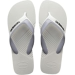 Chinelo Havaianas Dual Branco Cinza Gelo 45/46