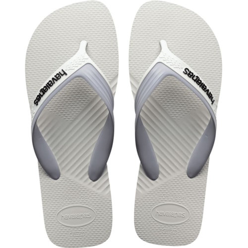 Chinelo Havaianas Dual Braqnco/Cinza 37/38