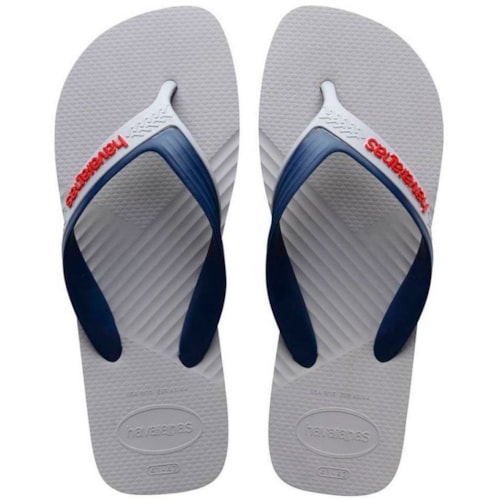 Chinelo Havaianas Dual Cor Cinza Gerlo 43/44