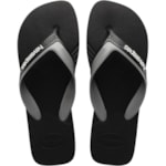 Chinelo Havaianas Dual Preto/Cinza 37/38