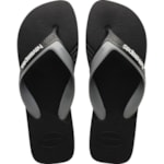 Chinelo Havaianas Dual Preto Cinza Gelo 45/46