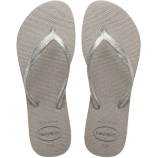 Chinelo Havaianas Fantasia Gloss Cinza Gelo 35/36