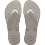 Chinelo Havaianas Fantasia Gloss Cinza Gelo 37/38