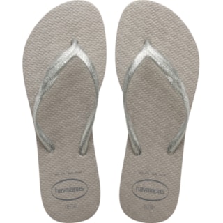 Chinelo Havaianas Fantasia Gloss Cinza Gelo 37/38