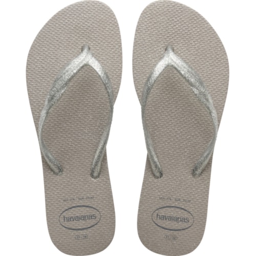 Chinelo Havaianas Fantasia Gloss Cinza Gelo 37/38