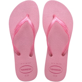 Chinelo Havaianas Fantasia Gloss Rosa Cristal 35/36