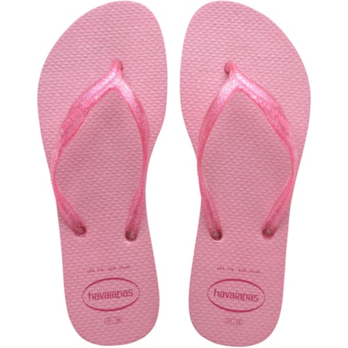 Chinelo Havaianas Fantasia Gloss Rosa Cristal 39/40