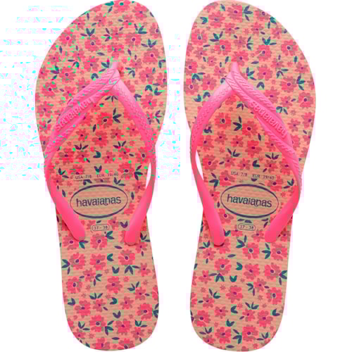 Chinelo Havaianas Fantasia Romântica Rosa Ballet 35/36