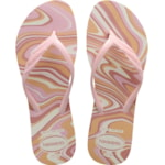 Chinelo Havaianas Fantasia Style Branco Rosa 35/36