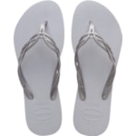 Chinelo Havaianas Flash Sweet Cinza Gelo 35/36