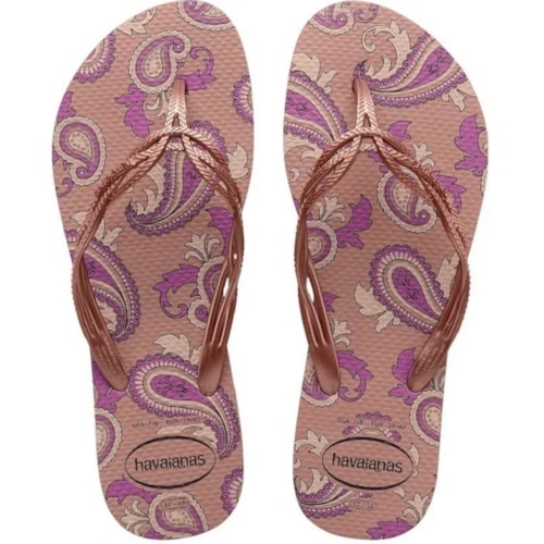 Chinelo Havaianas Flash Sweet Royal Rosa Crocus 35/36