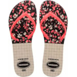 Chinelo Havaianas Flat Mix Bege/Preto 33/34