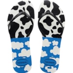 Chinelo Havaianas Flat Mix Branco/Preto/Azul 37/38