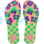 Chinelo Havaianas Flat Mix Rosa/Verde 33/34