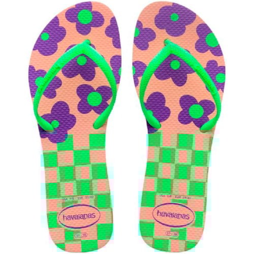 Chinelo Havaianas Flat Mix Rosa/Verde 37/38