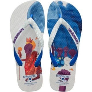 Chinelo Havaianas Gerando Falcôes Azul/Branco 39/40