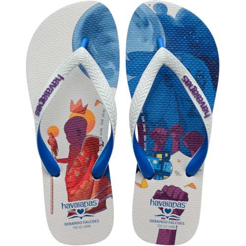 Chinelo Havaianas Gerando Falcôes Azul/Branco 39/40