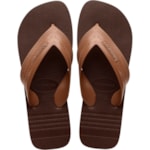Chinelo Havaianas Hybrid Be Café 39/40