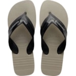 Chinelo Havaianas Hybrid Be Cimento/Preto 37/38