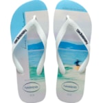 Chinelo Havaianas Hype Branco/Azul 45/46