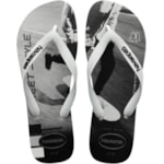 Chinelo Havaianas Hype Branco/Preto 37/38