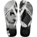Chinelo Havaianas Hype Branco/Preto 43/44