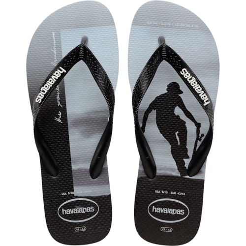 Chinelo Havaianas Hype Preto/Branco 43/44