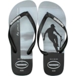 Chinelo Havaianas Hype Preto/Branco 45/46