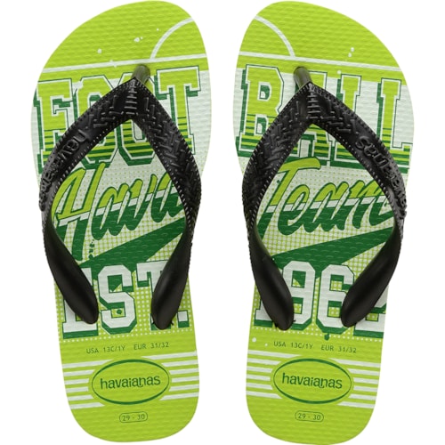 Chinelo Havaianas Kids Athelic Verde Limão 27/28