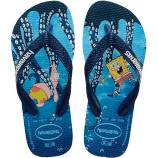Chinelo Havaianas Kids Bob Esponja Branco 29/30