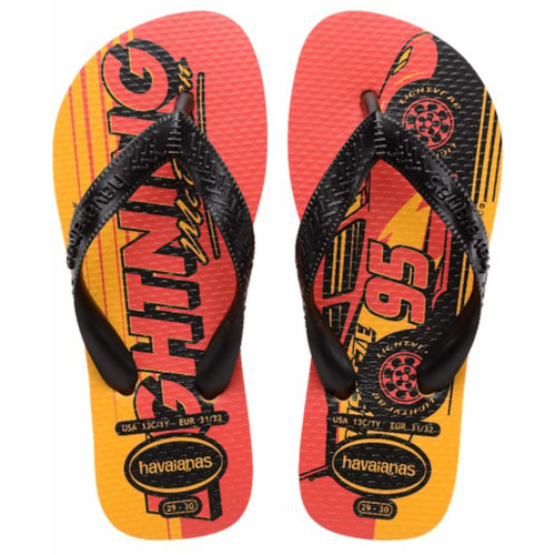 Chinelo Havaianas Kids Cars Amarelo Pop 23/24