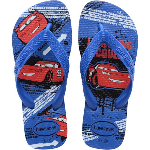 Chinelo Havaianas Kids Cars Azul Estrela 27/28