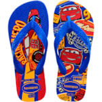Chinelo Havaianas Kids Cars Branco/Azul Estrela 27/28
