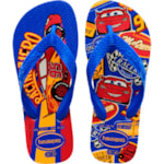 Chinelo Havaianas Kids Cars Branco/Azul Estrela 29/30