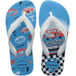 Chinelo Havaianas Kids Cars Branco/Azul Estrela 31/32