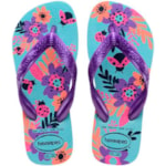 Chinelo Havaianas Kids Flores Azul Water 23/24