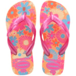 Chinelo Havaianas Kids Flores Pêssego 23/24