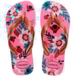 Chinelo Havaianas Kids Flores Pink Lemonade 23/24