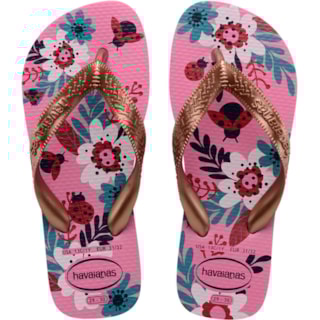 Chinelo havaianas Kids Flores Pink Lemonade 27/28