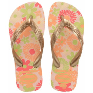 Chinelo Havaianas Kids Flores Rosa Ballet 27/28