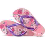 Chinelo Havaianas Kids Flores Rosa Macaron 25/26