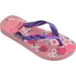 Chinelo Havaianas Kids Flores Rosa Macaron 25/26