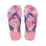 Chinelo Havaianas Kids Flores Rosa Macaron 29/30