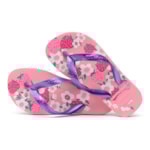 Chinelo Havaianas Kids Flores Rosa Macaron 29/30