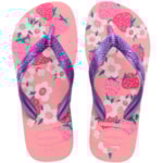 Chinelo Havaianas Kids Flores Rosa Macaron 29/30