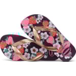 Chinelo Havaianas Kids Flores Rose Gold 27/29