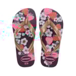 Chinelo Havaianas Kids Flores Rose Gold 31/32