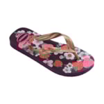 Chinelo Havaianas Kids Flores Rose Gold 31/32