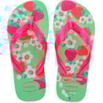 Chinelo Havaianas Kids Flores Verde Jardim 33/34